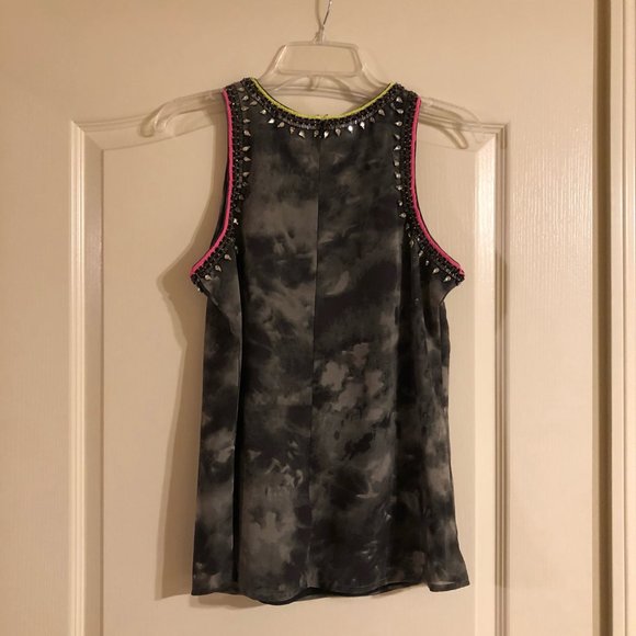 Grey Dex Tank Top with Gems - Picture 2 of 3